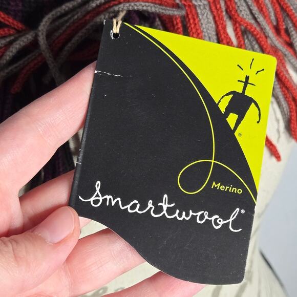 Smartwool Tabaretta Fringe Merino Wool Striped Infinity Scarf NEW - Picture 5 of 8